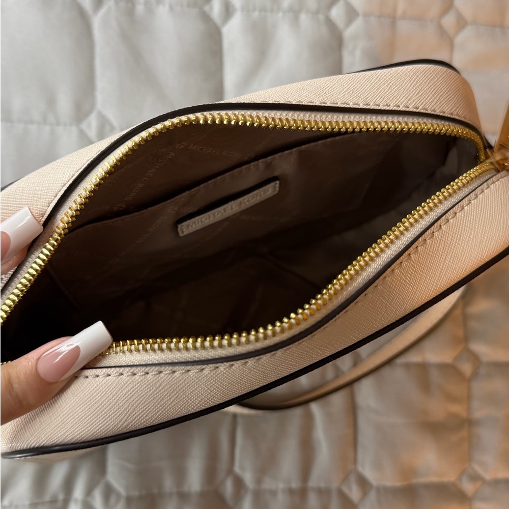 Michael Kors Cream Saffiano Leather Crossbody - Picture 4 of 6